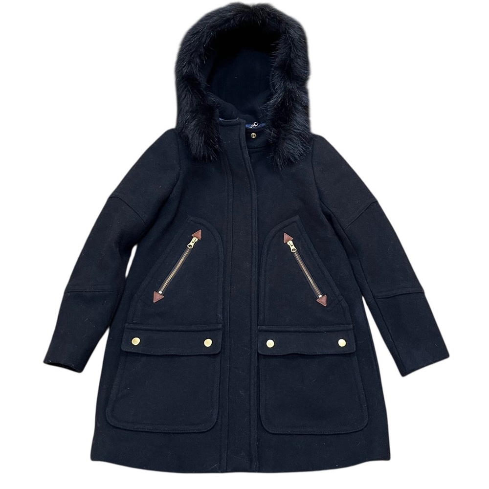 J Crew Wool Coat Size 0 Petite NEW